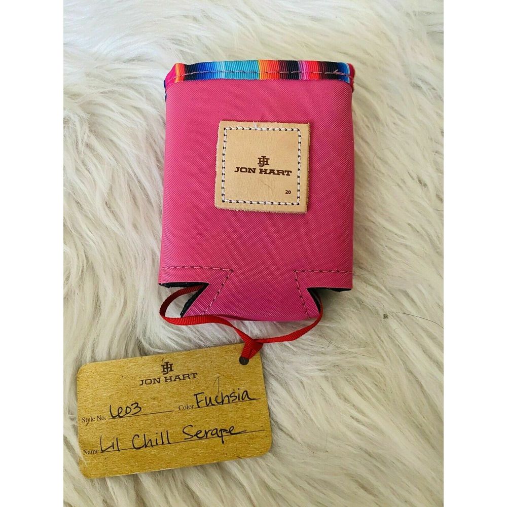 JON HART Koozie Lil Chill Pink W/ Fiesta Trim